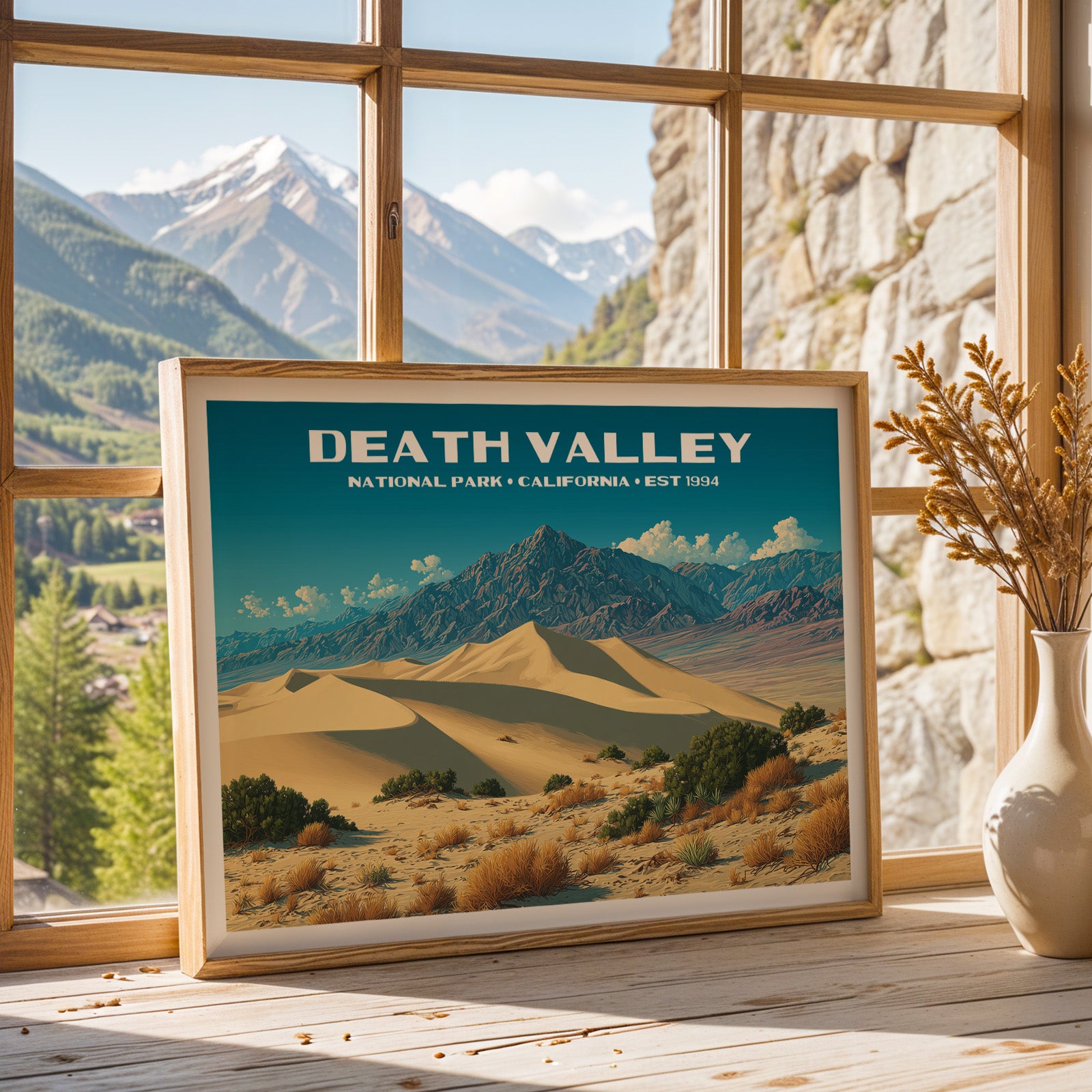 Death Valley National Park Horizontal Vintage Art