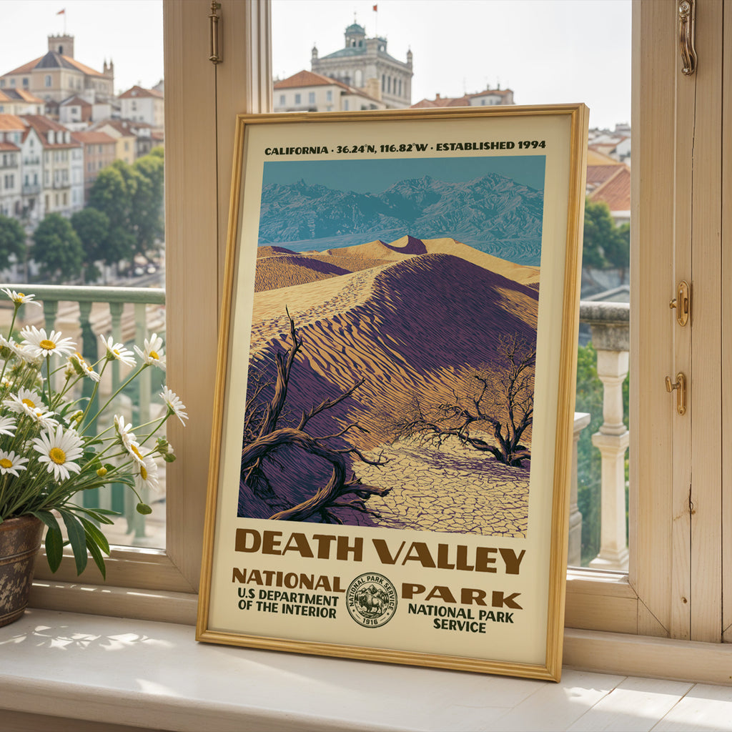Death Valley National Park Vintage WPA Art