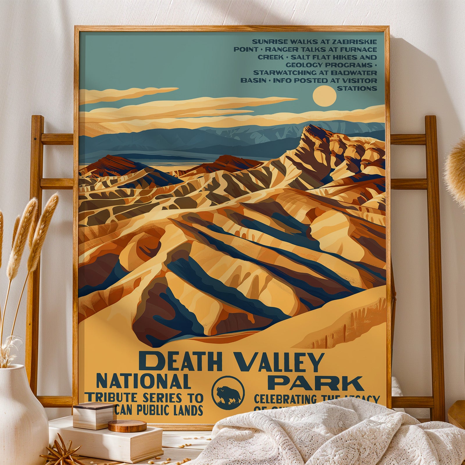 Death Valley National Park Vintage WPA Art