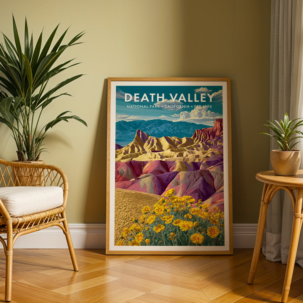 Retro Death Valley National Park Print