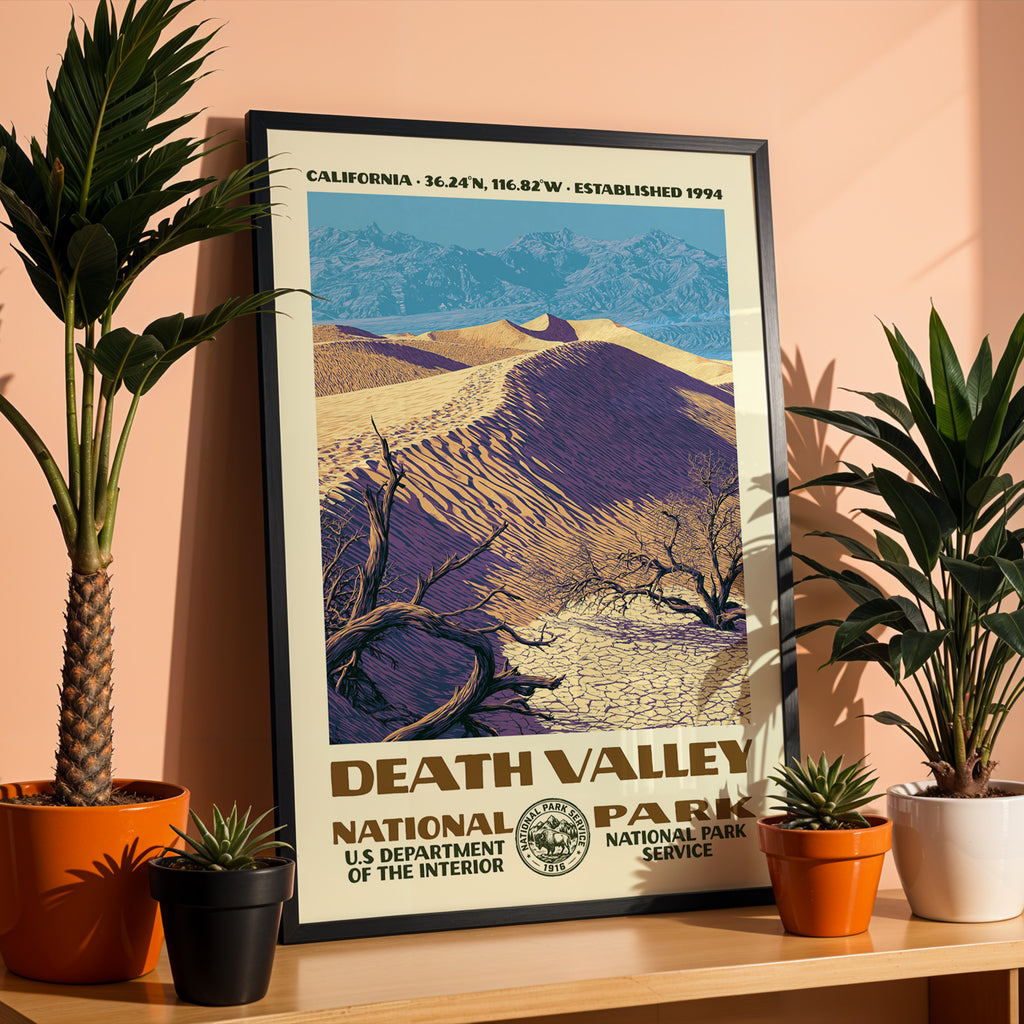 Death Valley National Park Vintage WPA Art