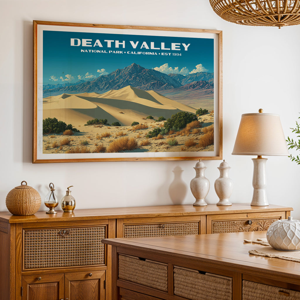 Death Valley National Park Horizontal Vintage Art