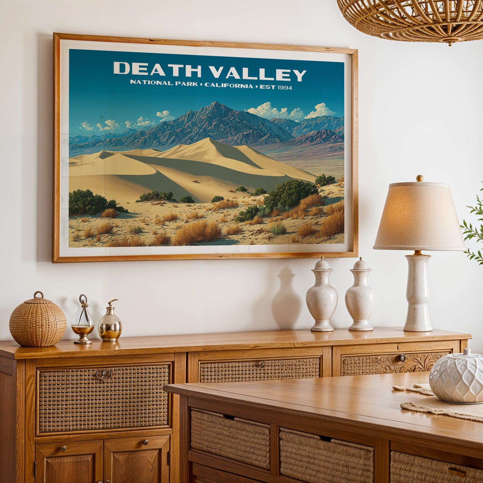 Death Valley National Park Horizontal Vintage Art