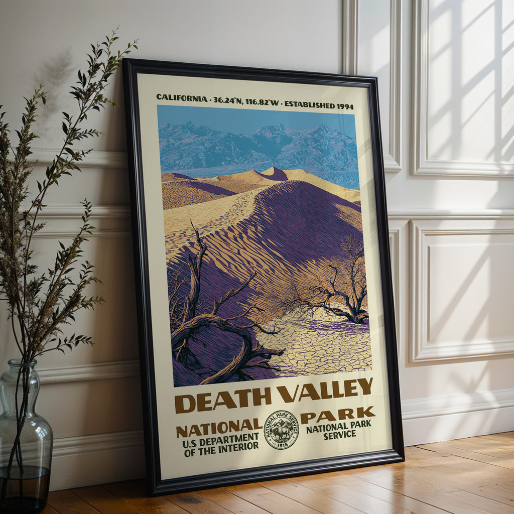 Death Valley National Park Vintage WPA Art