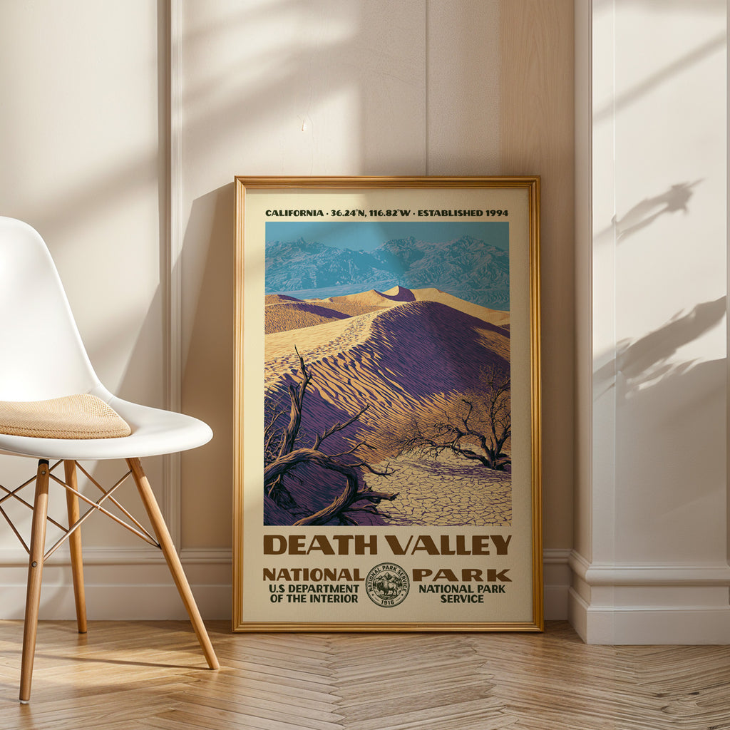 Death Valley National Park Vintage WPA Art