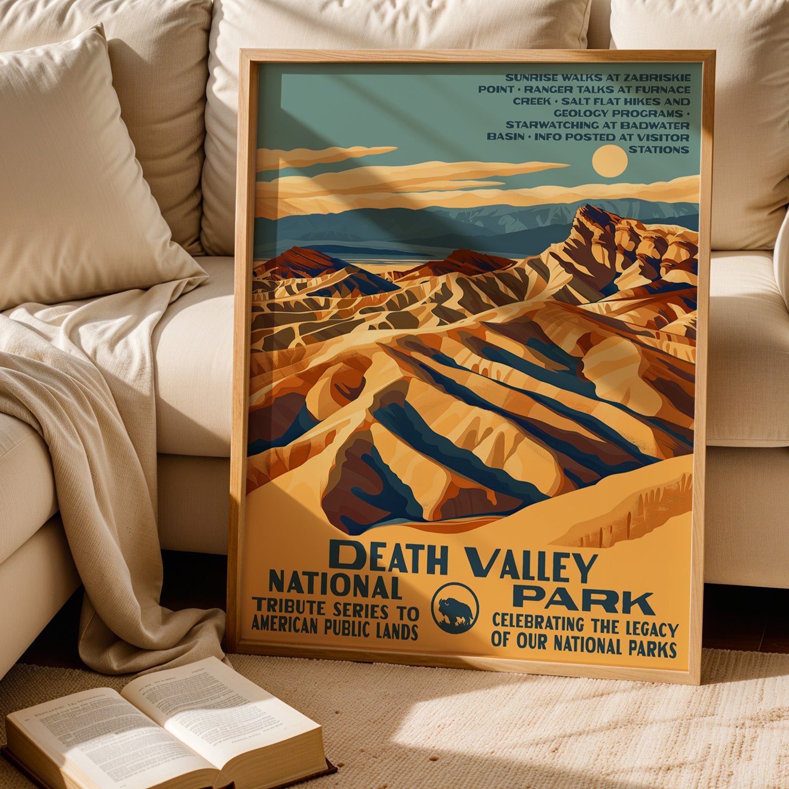 Death Valley National Park Vintage WPA Art