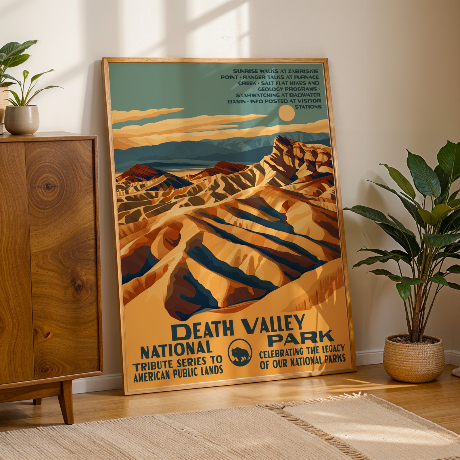 Death Valley National Park Vintage WPA Art