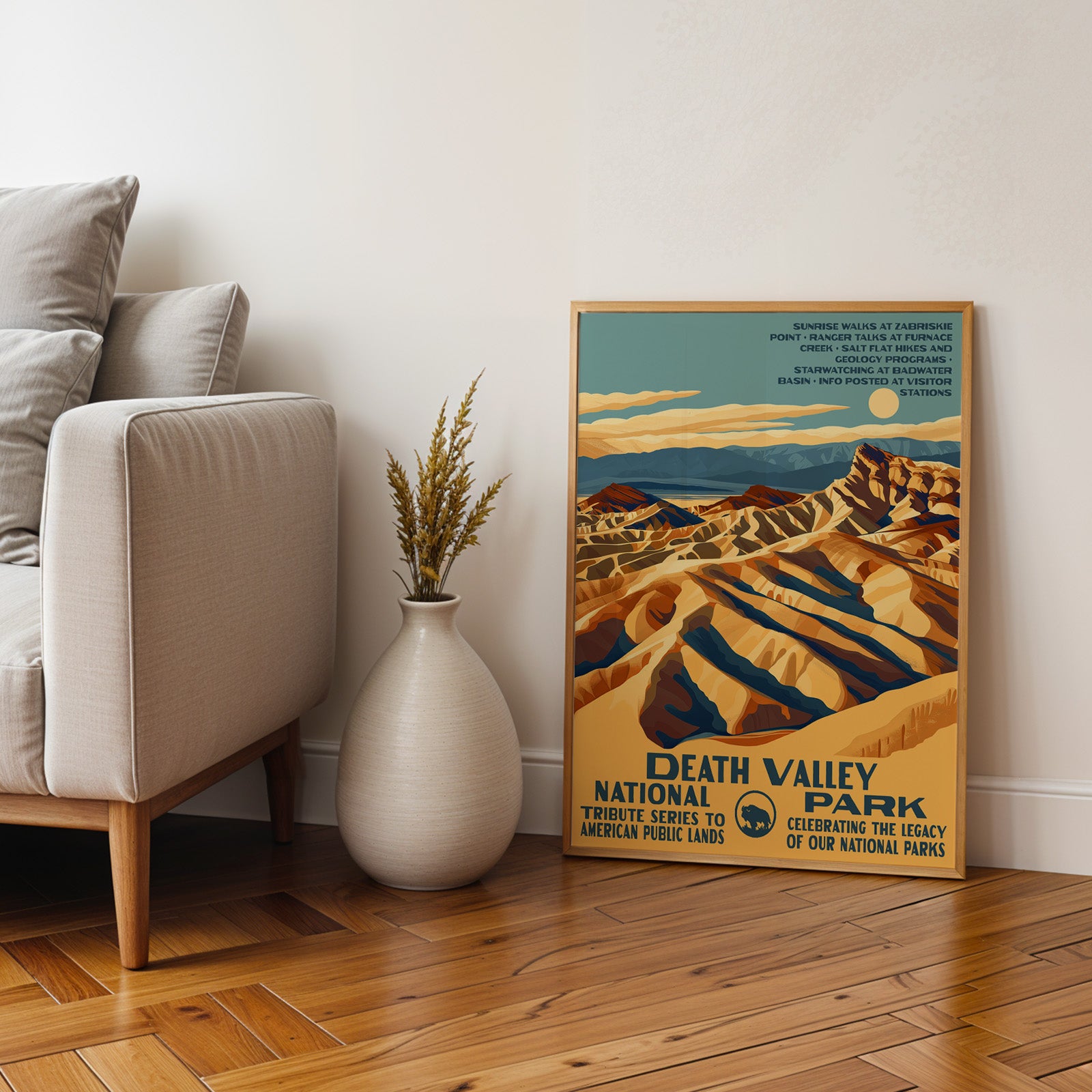Death Valley National Park Vintage WPA Art