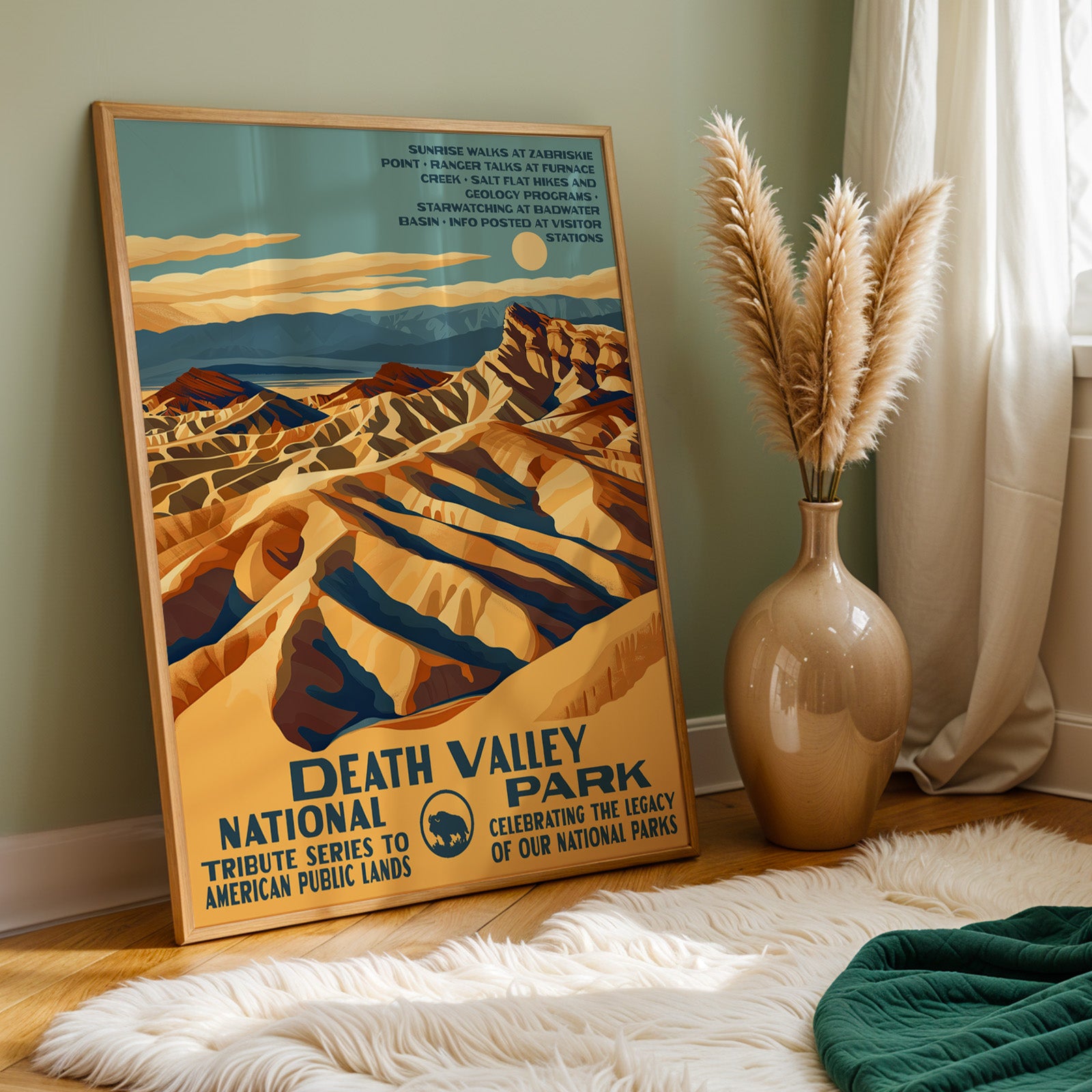 Death Valley National Park Vintage WPA Art