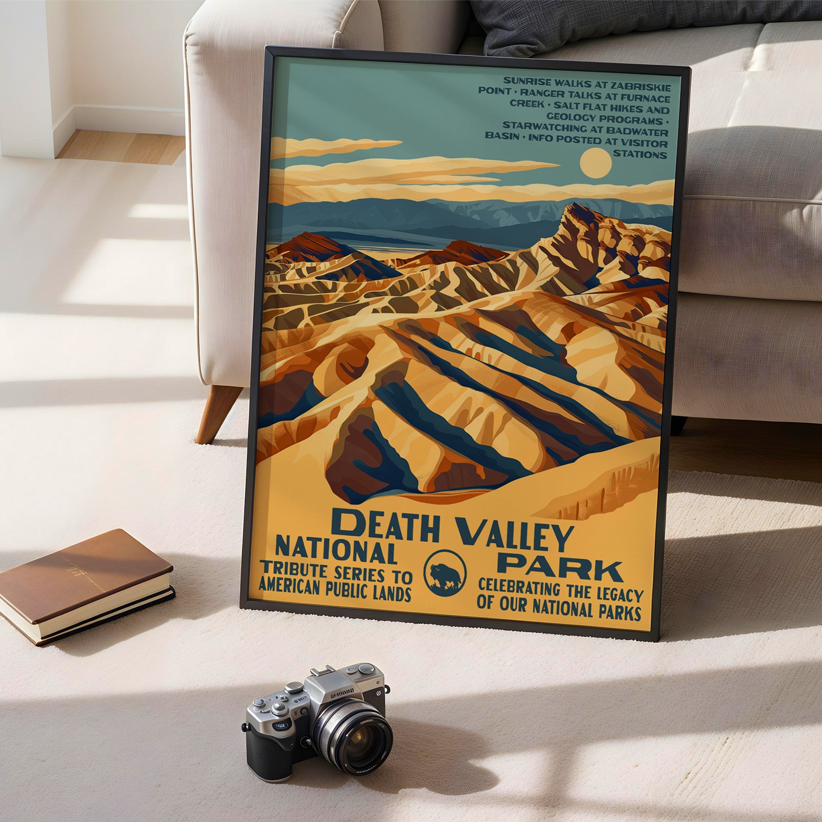 Death Valley National Park Vintage WPA Art