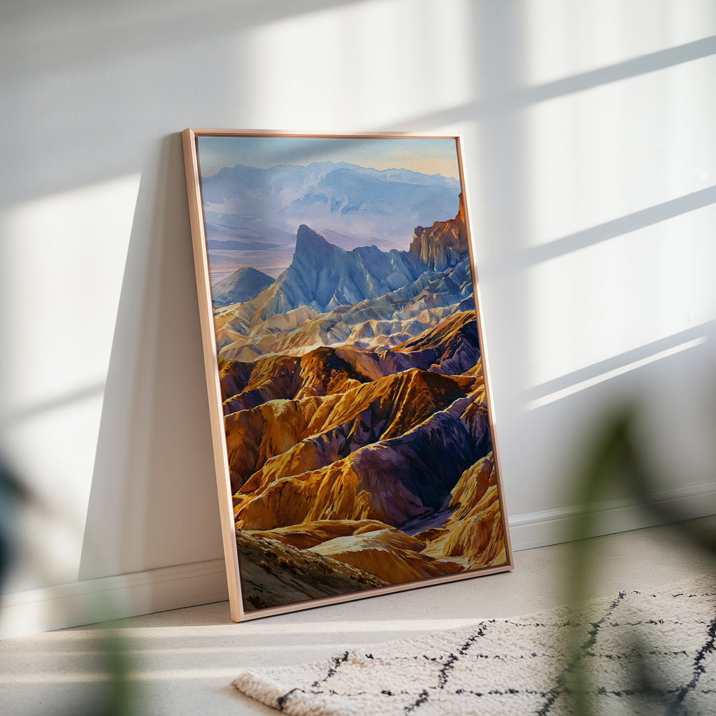 Death Valley National Park Watercolor Art