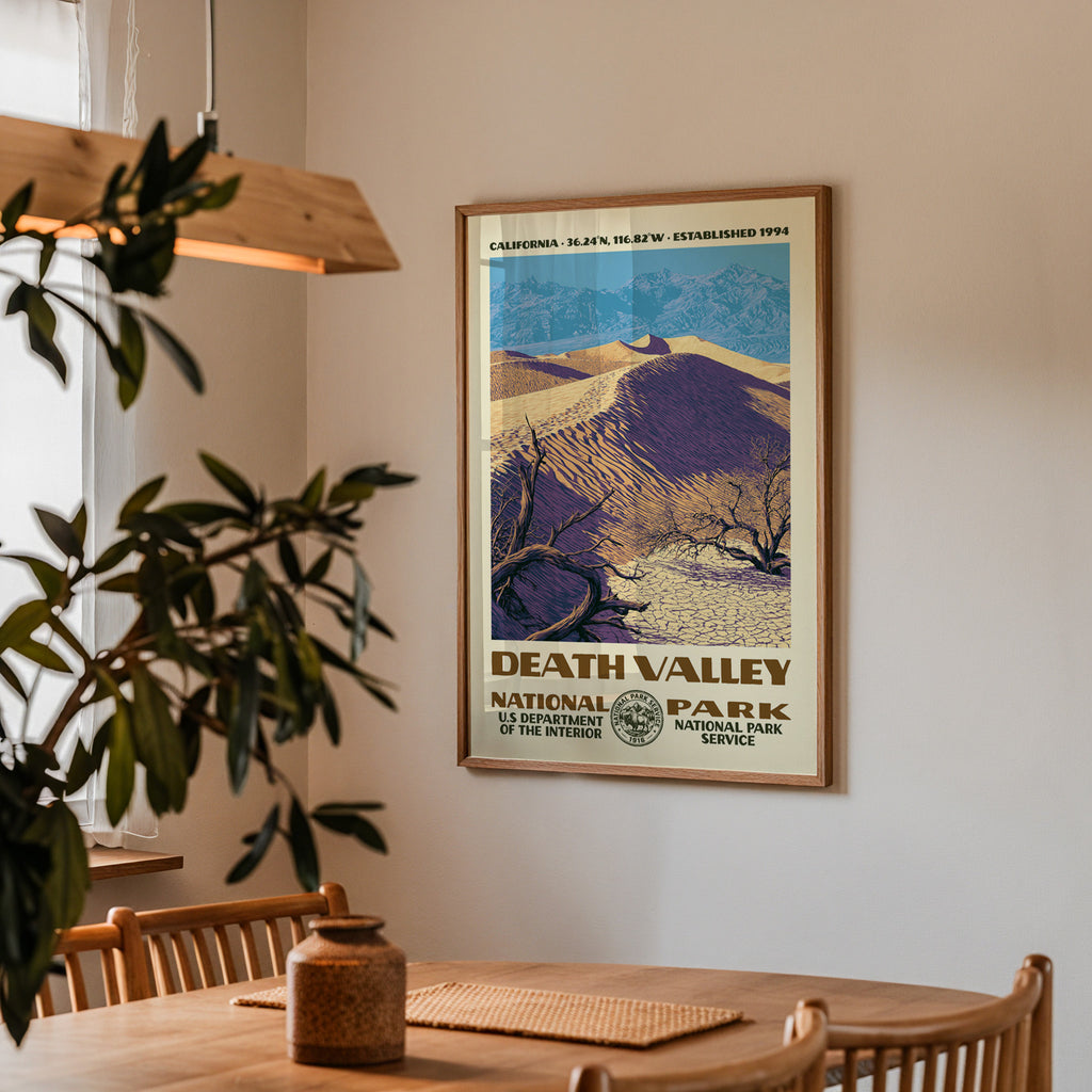 Death Valley National Park Vintage WPA Art