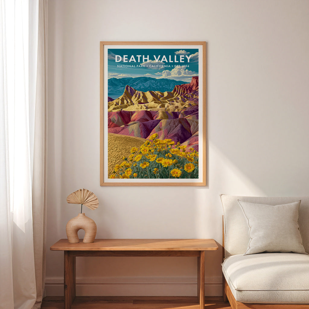 Retro Death Valley National Park Print