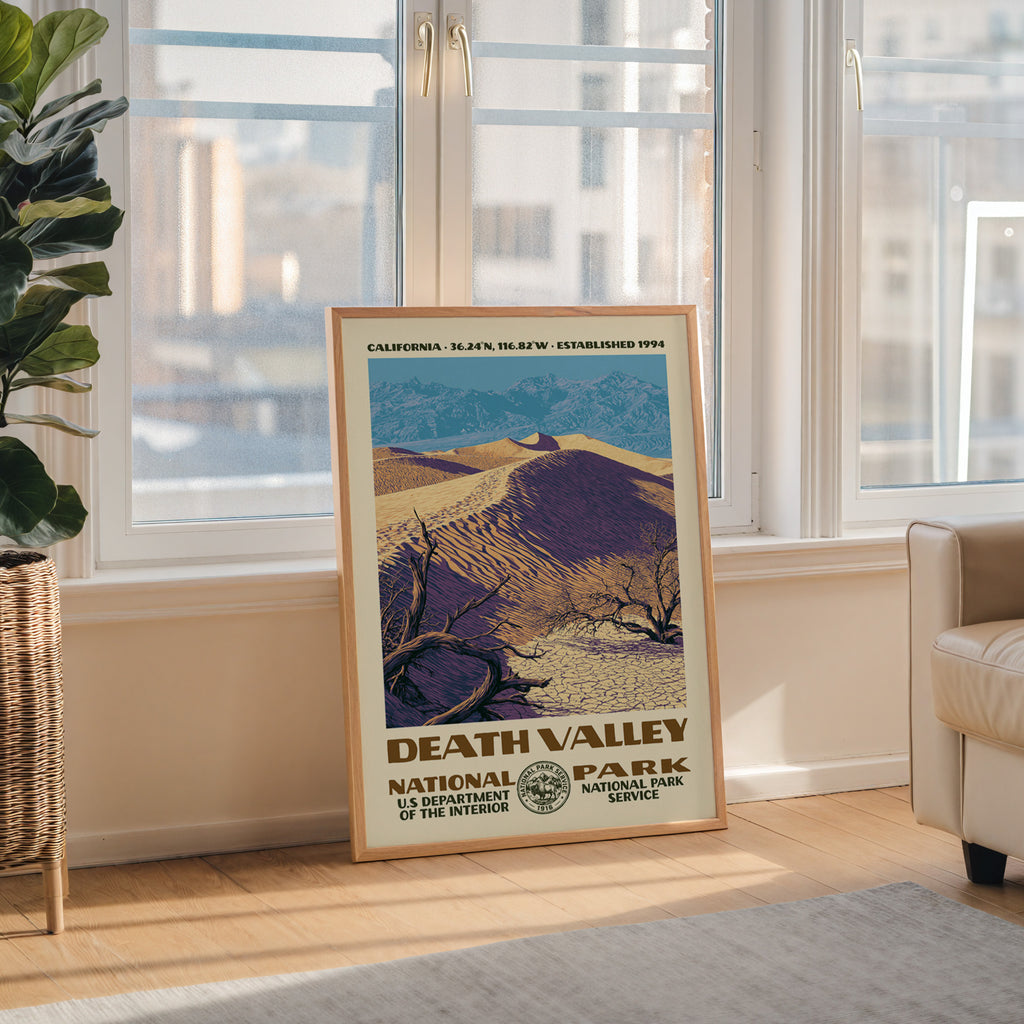 Death Valley National Park Vintage WPA Art