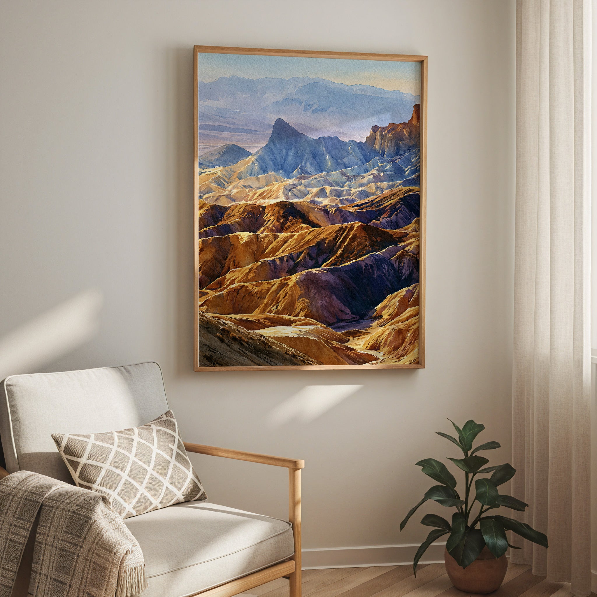 Death Valley National Park Watercolor Art