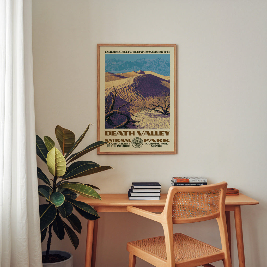Death Valley National Park Vintage WPA Art