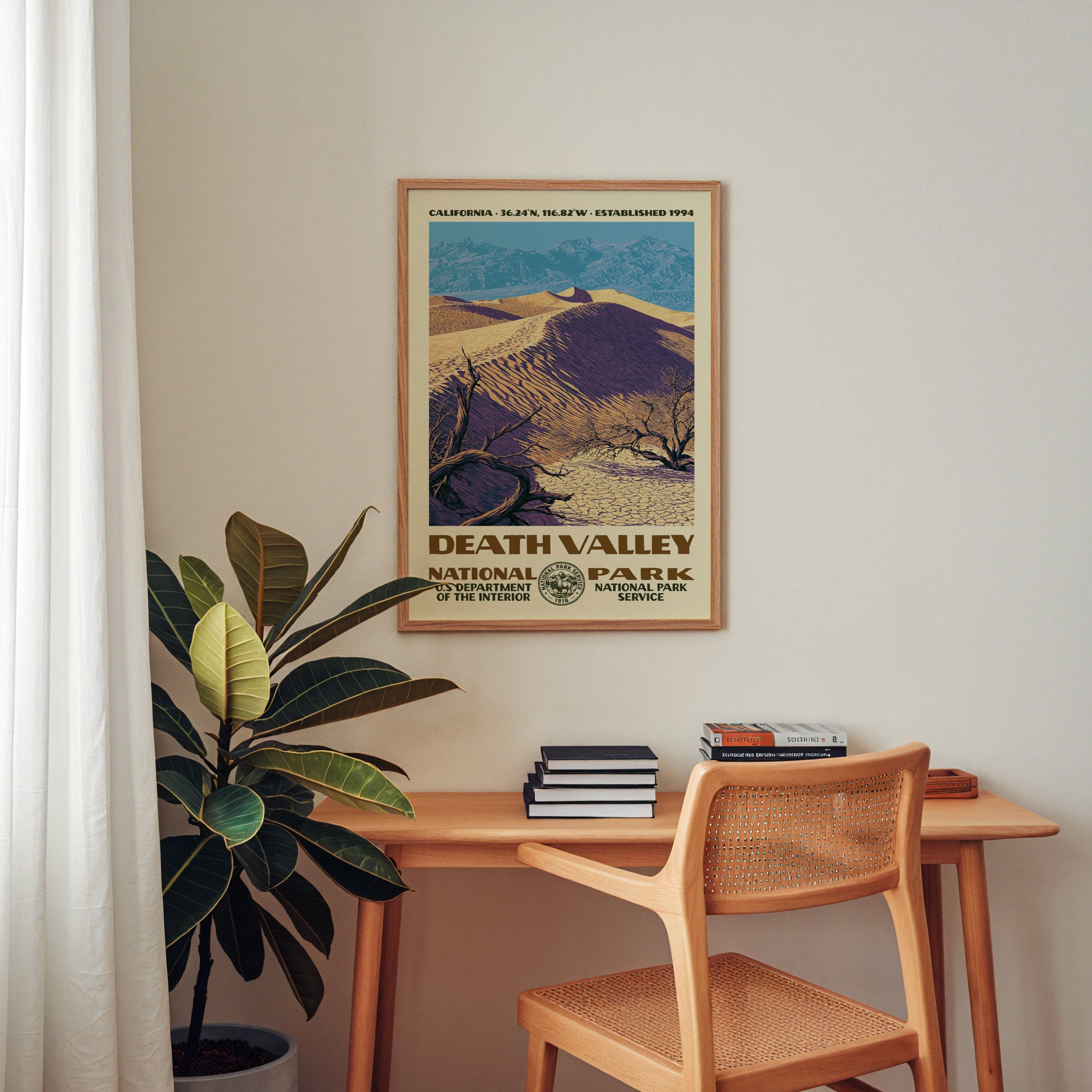 Death Valley National Park Vintage WPA Art