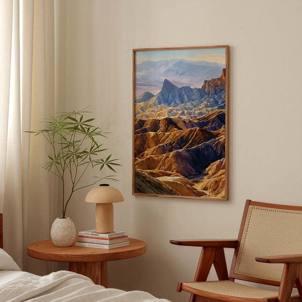 Death Valley National Park Watercolor Art
