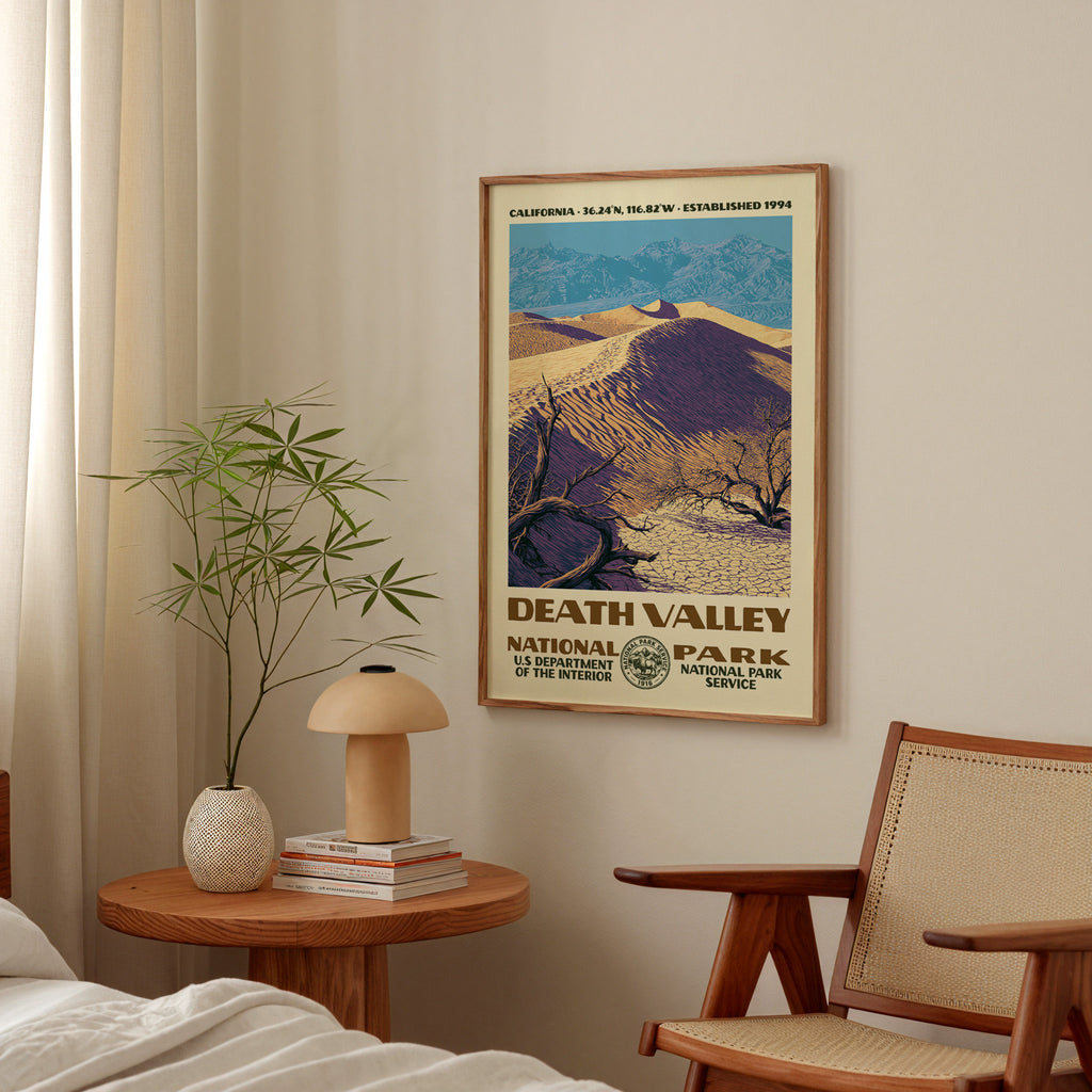 Death Valley National Park Vintage WPA Art