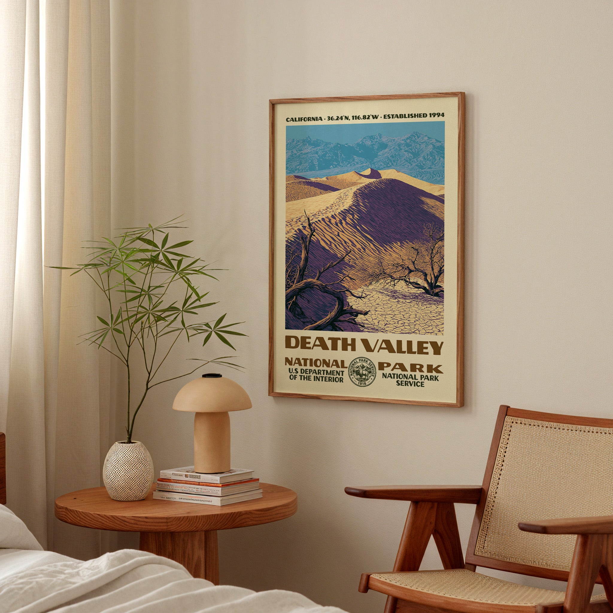 Death Valley National Park Vintage WPA Art