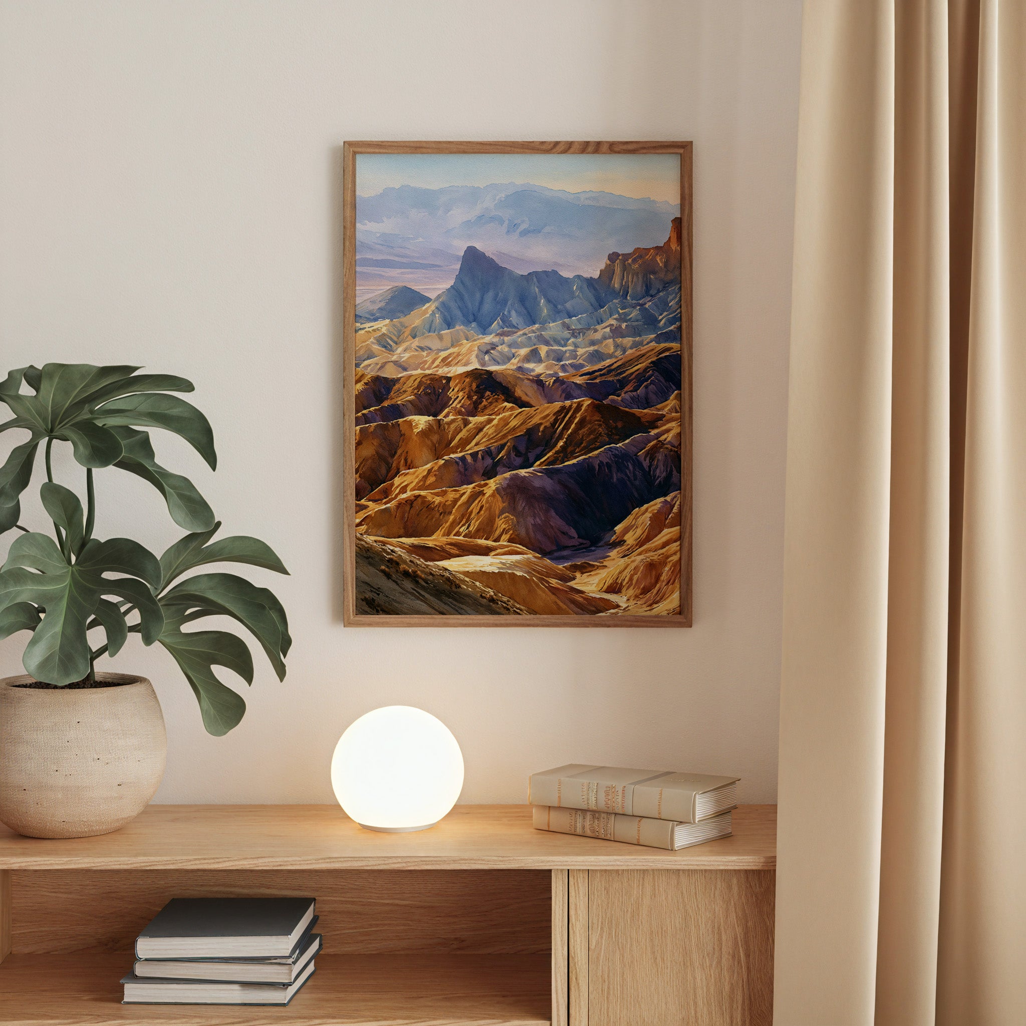 Death Valley National Park Watercolor Art
