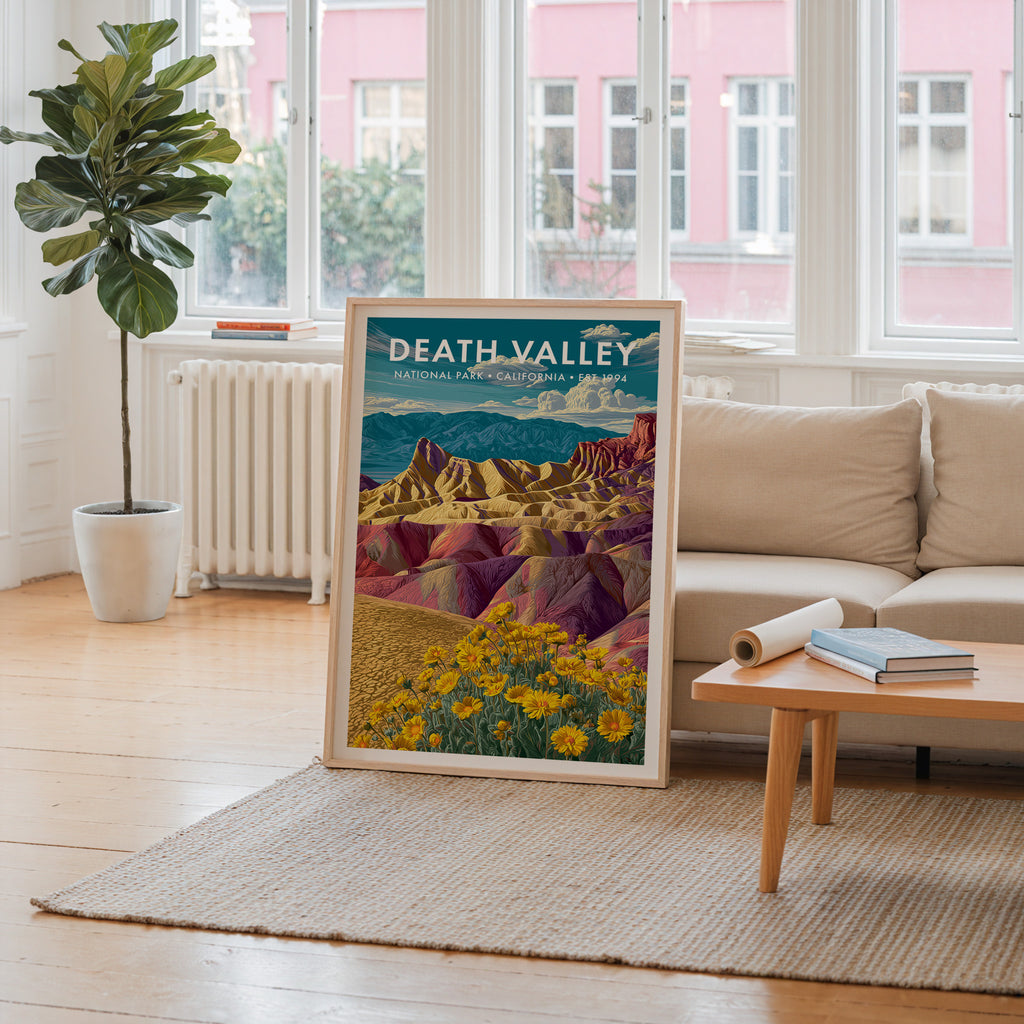 Retro Death Valley National Park Print