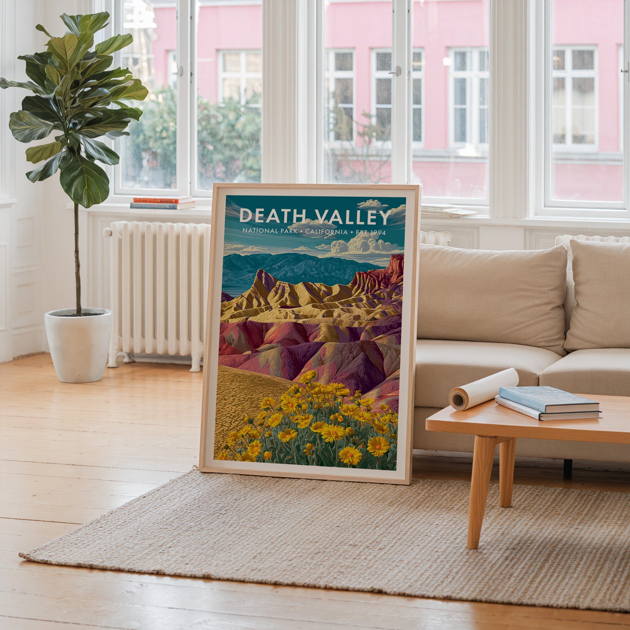 Retro Death Valley National Park Print