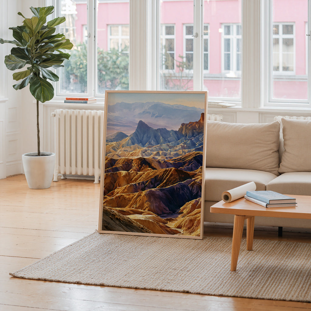 Death Valley National Park Watercolor Art