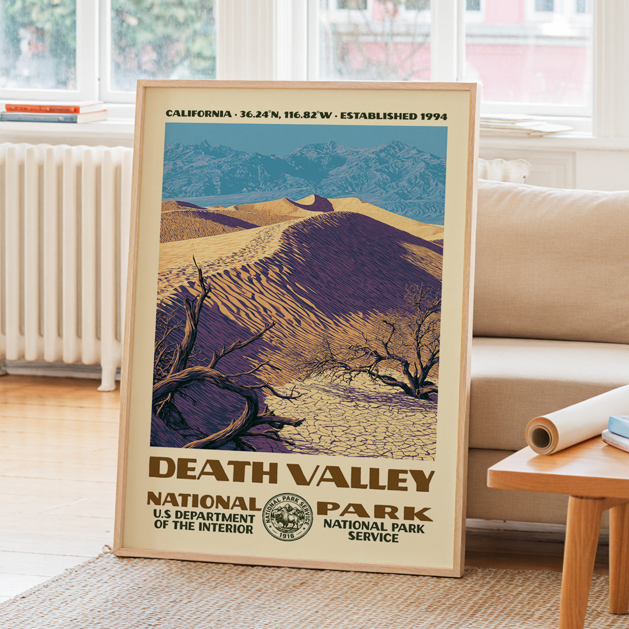 Death Valley National Park Vintage WPA Art