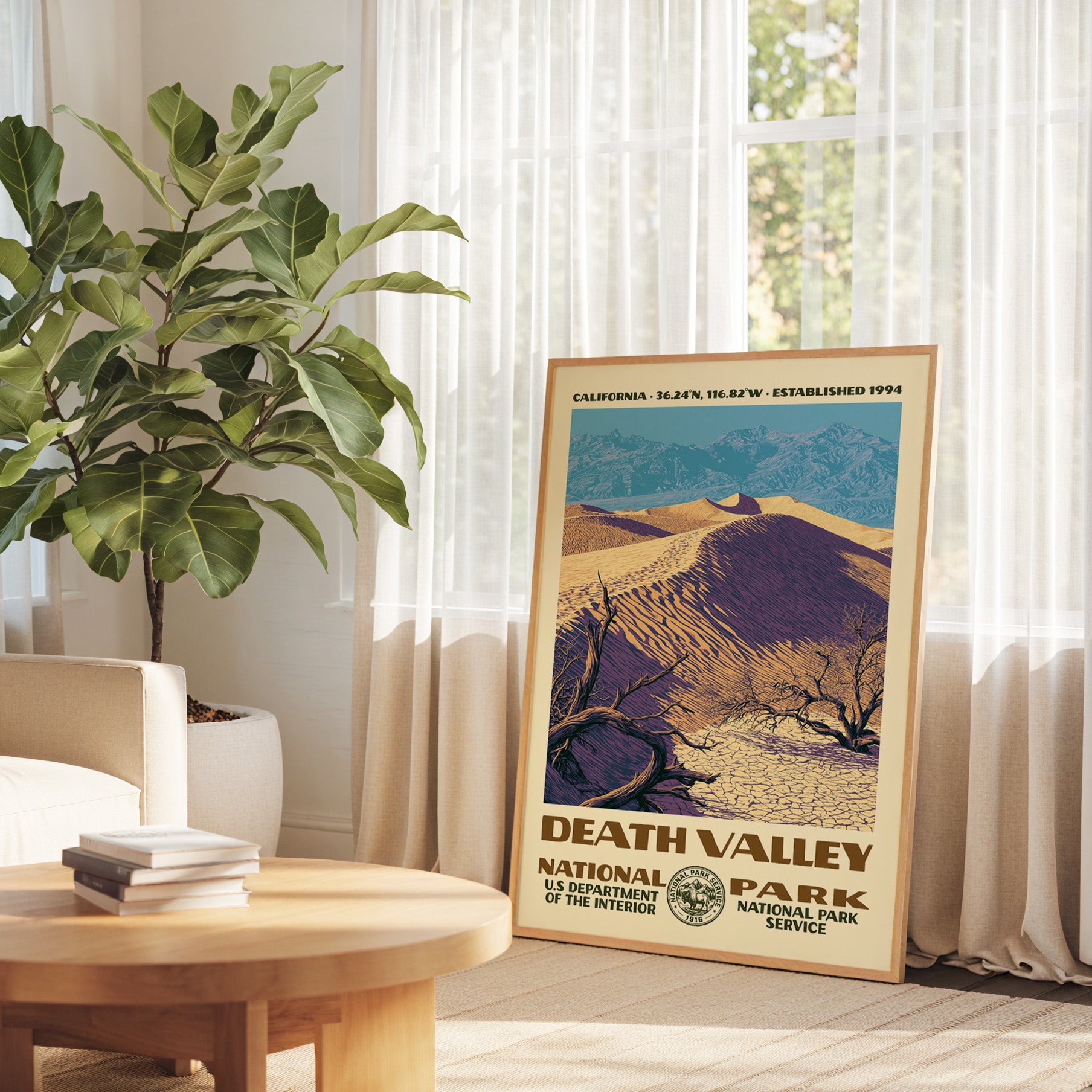 Death Valley National Park Vintage WPA Art