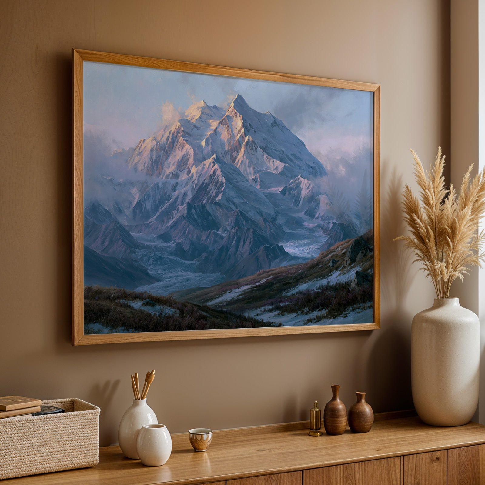 Denali National Park Classical Oil Painting