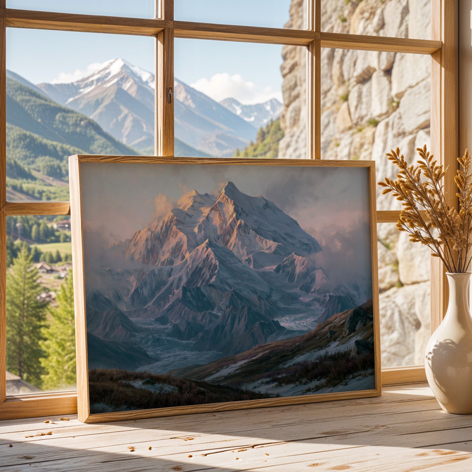 Denali National Park Classical Oil Painting