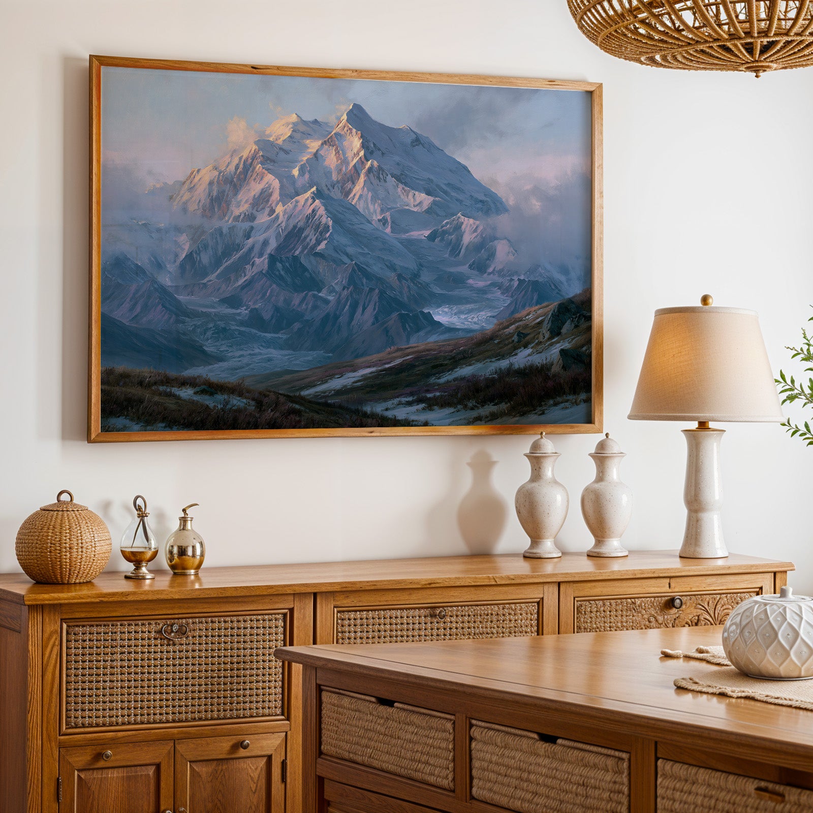 Denali National Park Classical Oil Painting