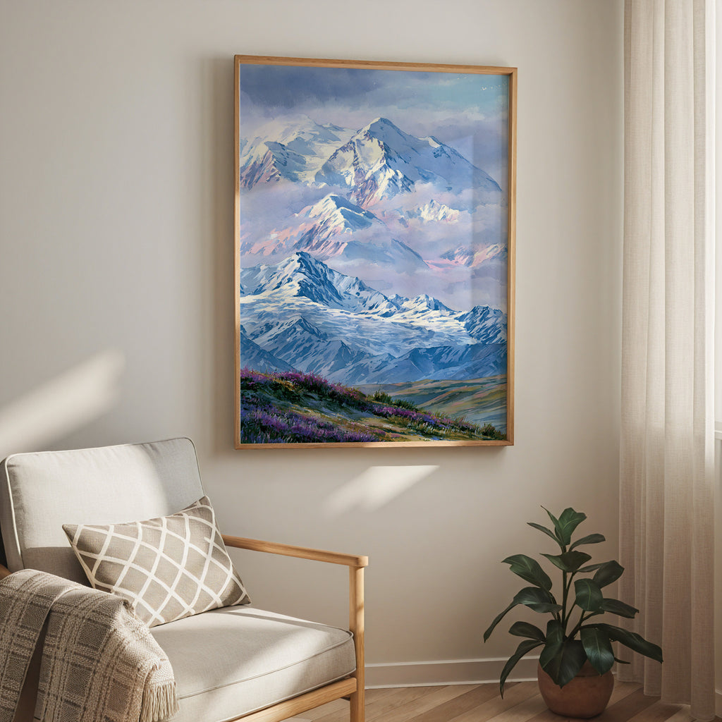 Denali National Park Watercolor Art