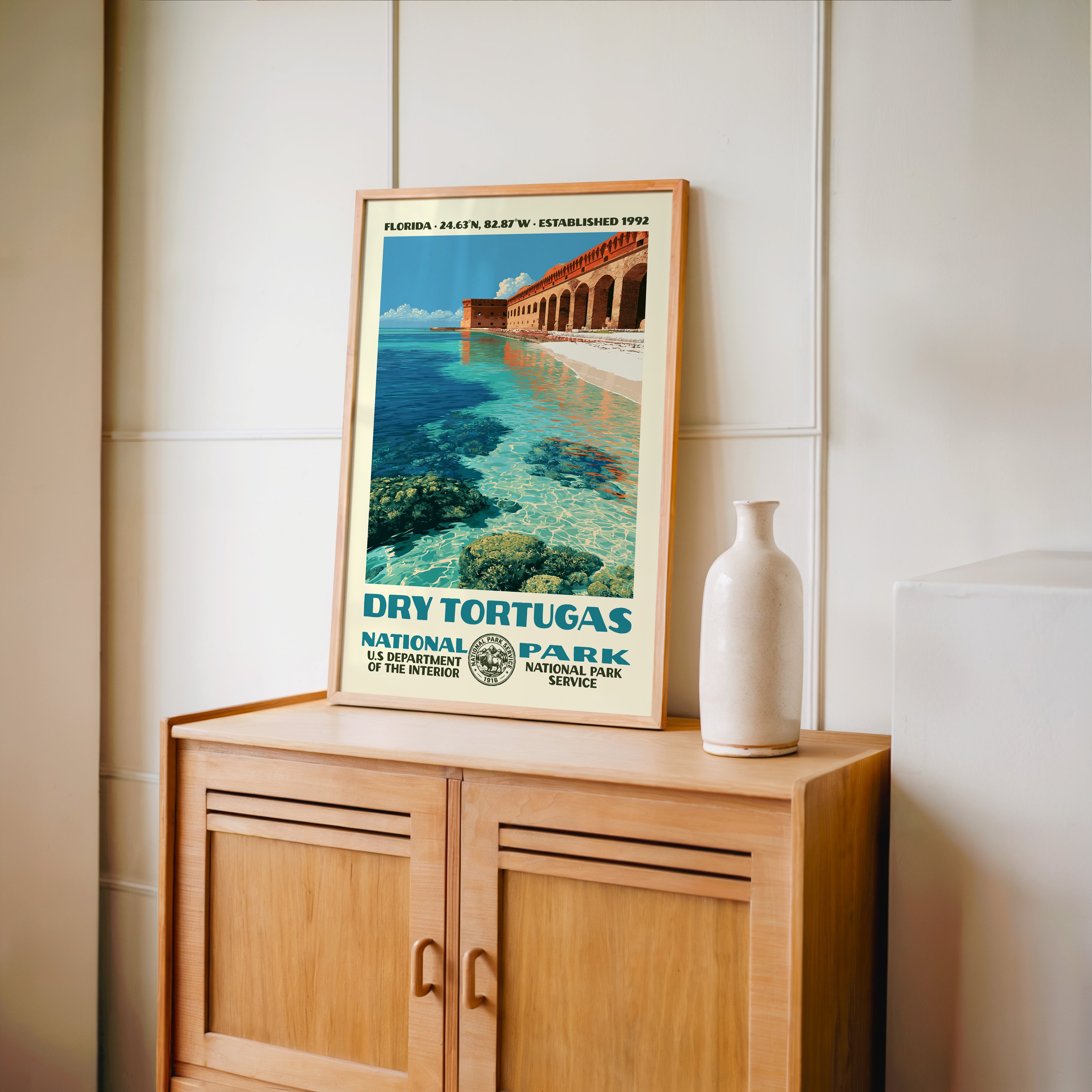 Dry Tortugas National Park Vintage WPA Art