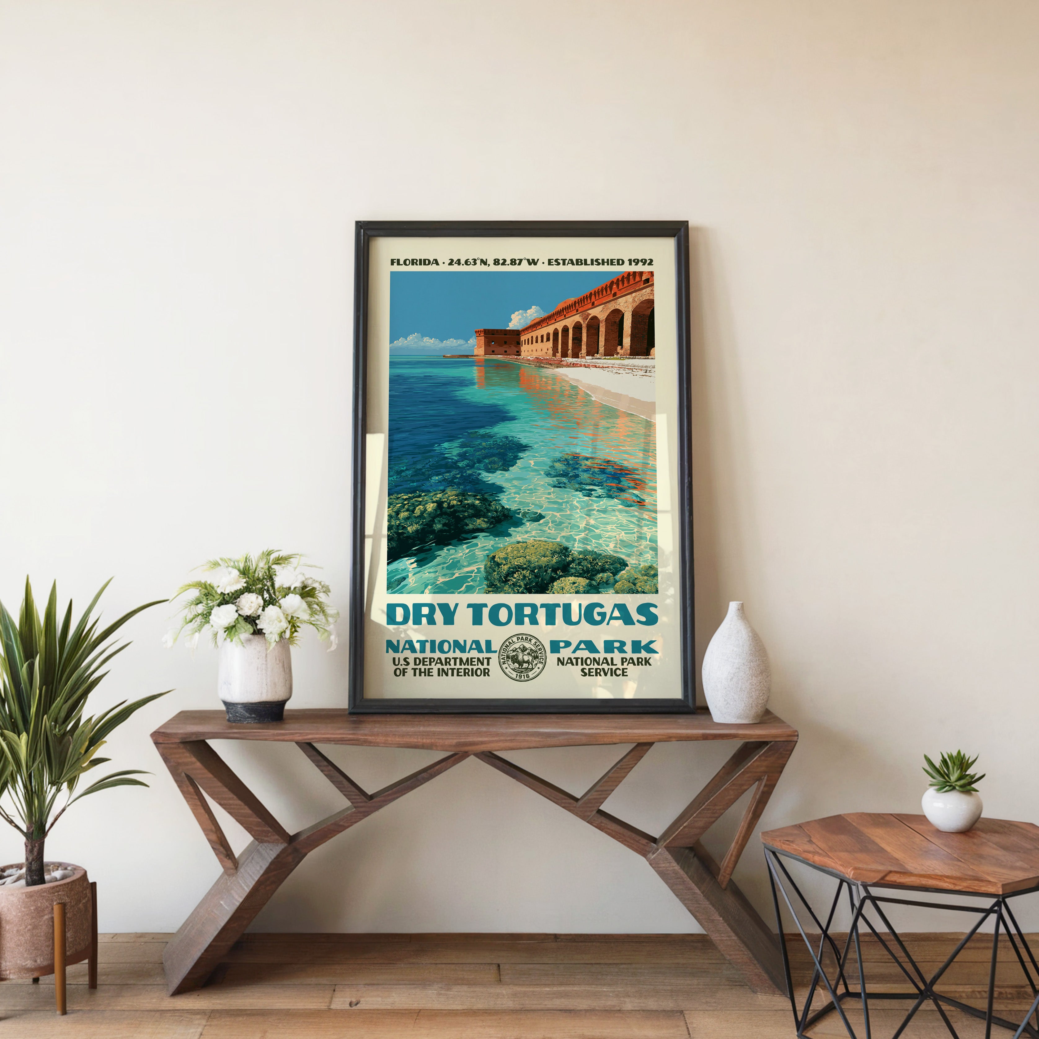 Dry Tortugas National Park Vintage WPA Art