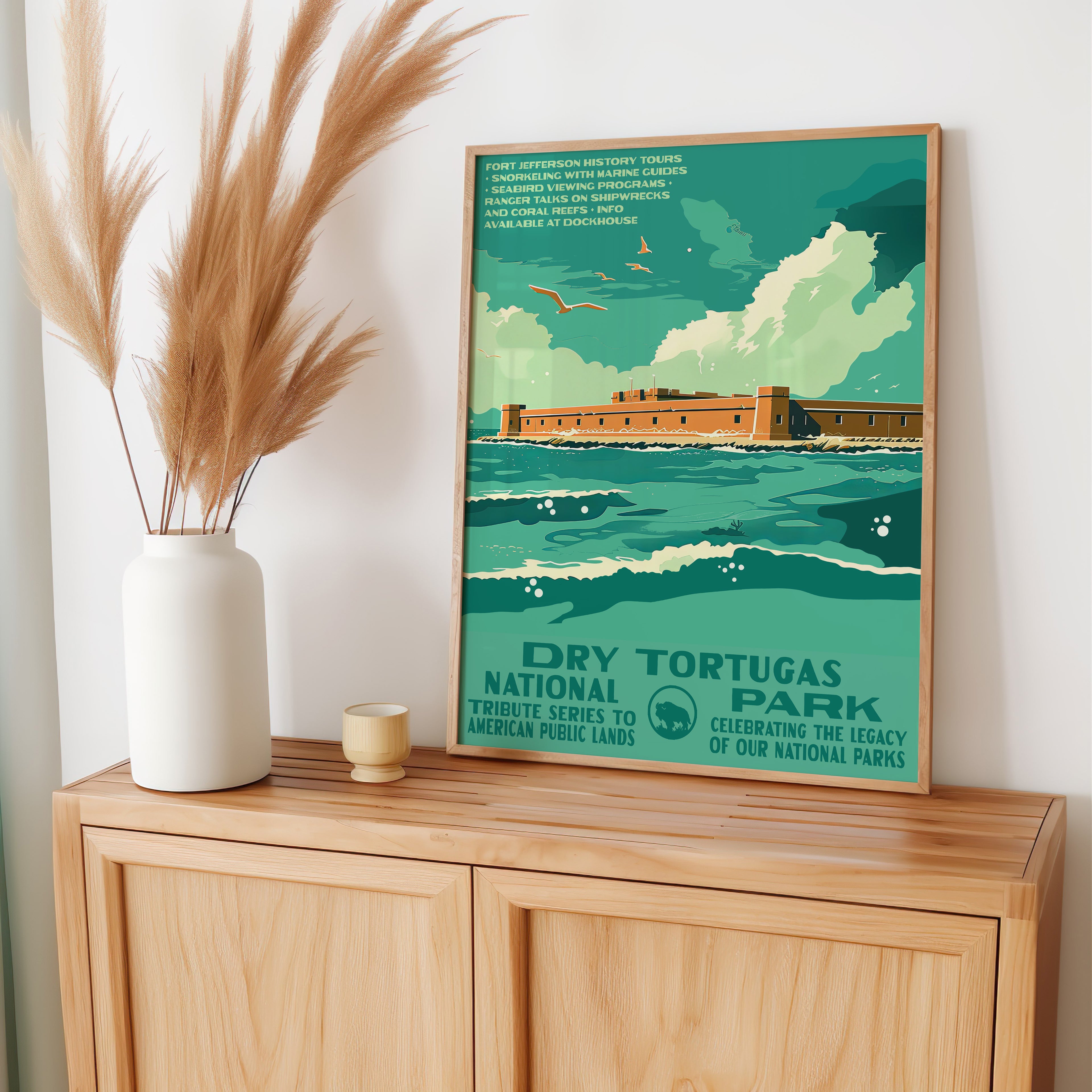 Dry Tortugas National Park Vintage WPA Art