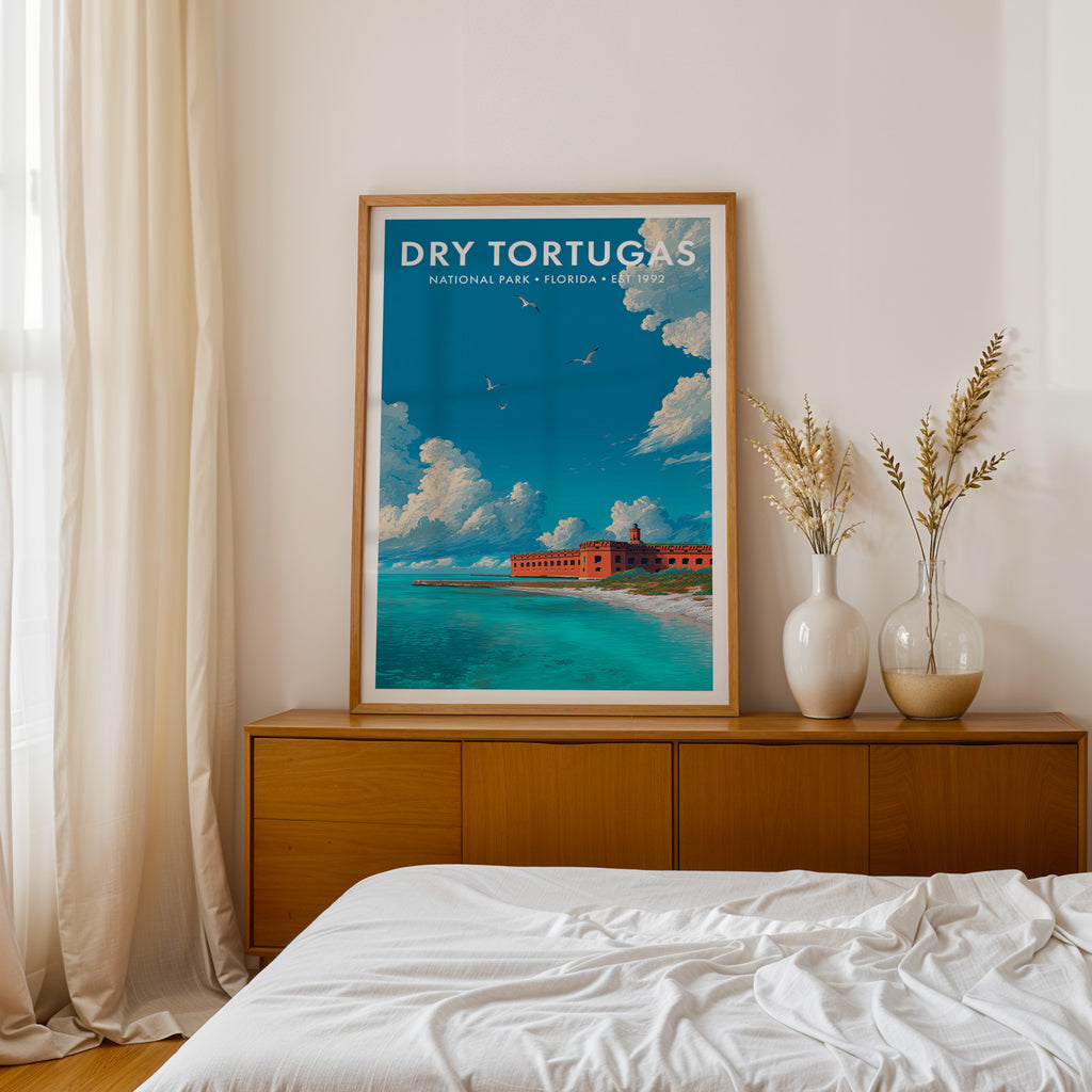 Retro Dry Tortugas National Park Print