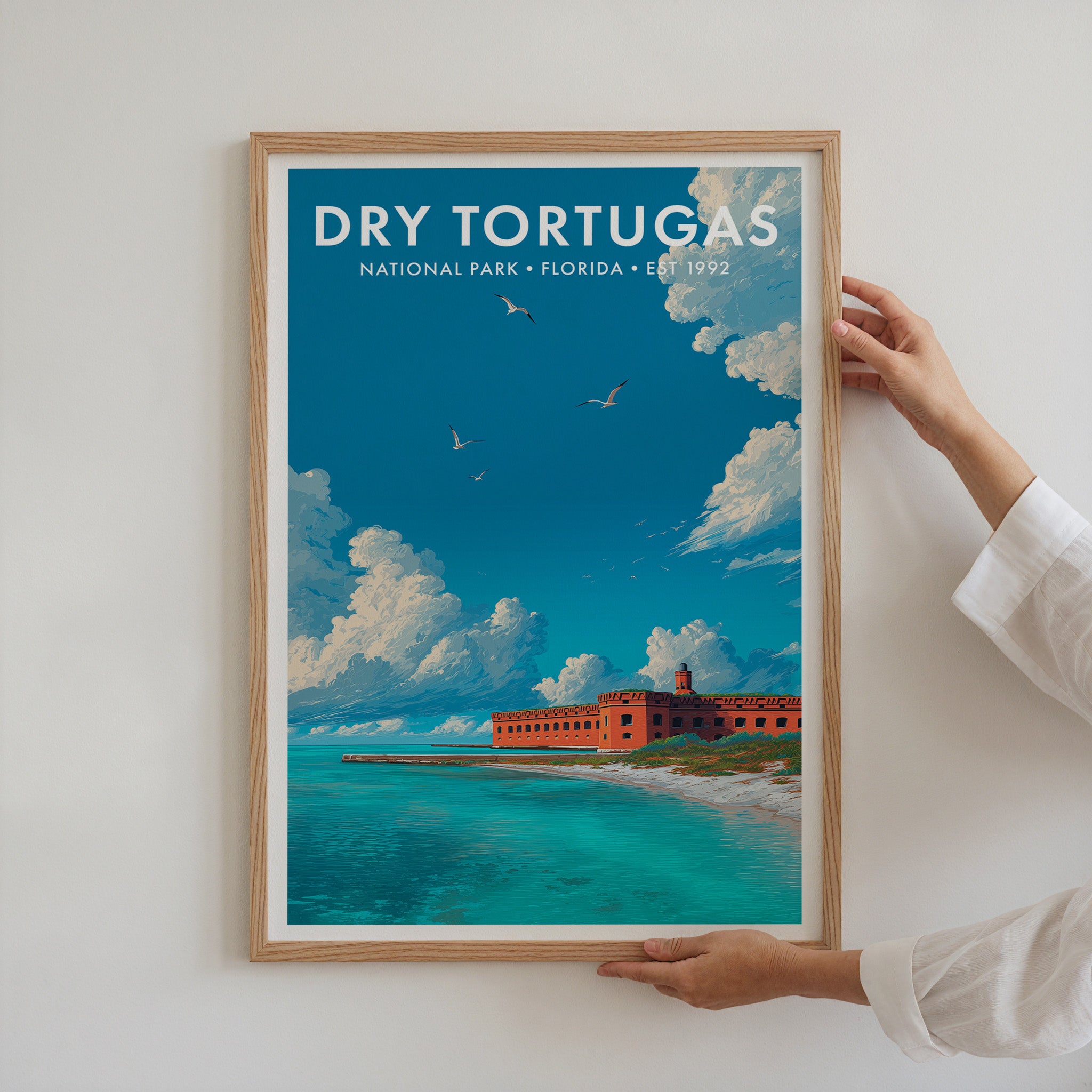 Retro Dry Tortugas National Park Print