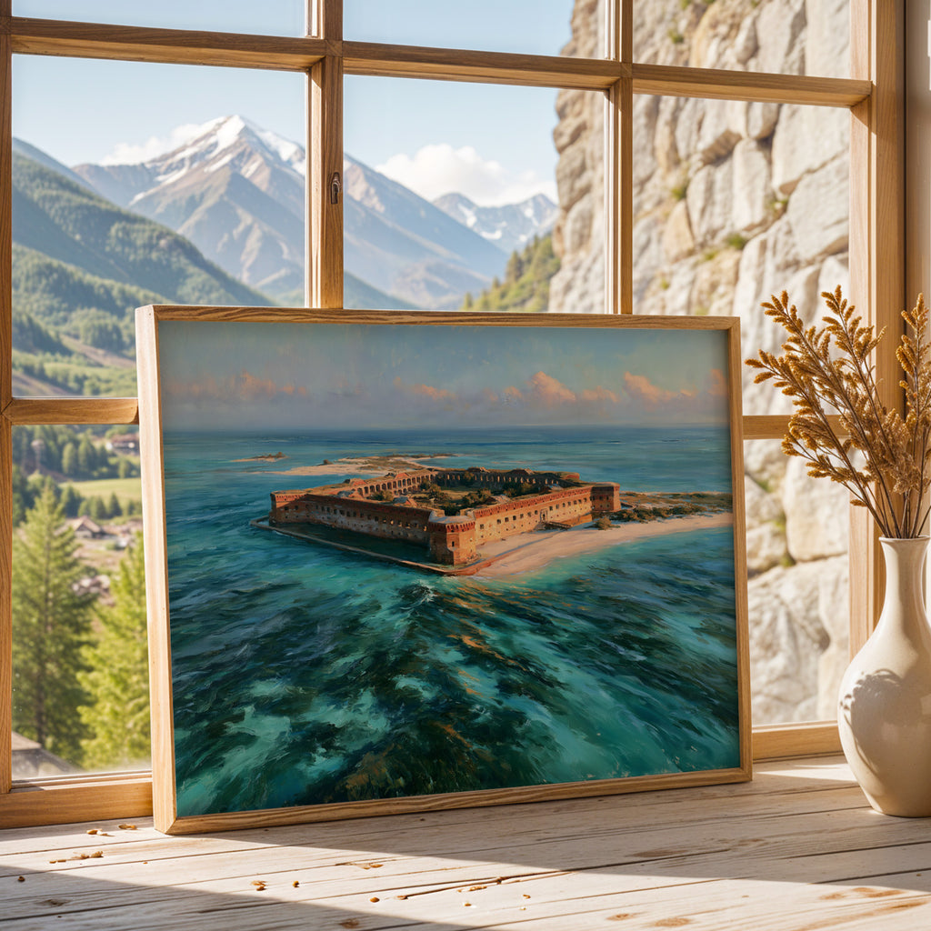 Dry Tortugas National Park Classical Oil Painting