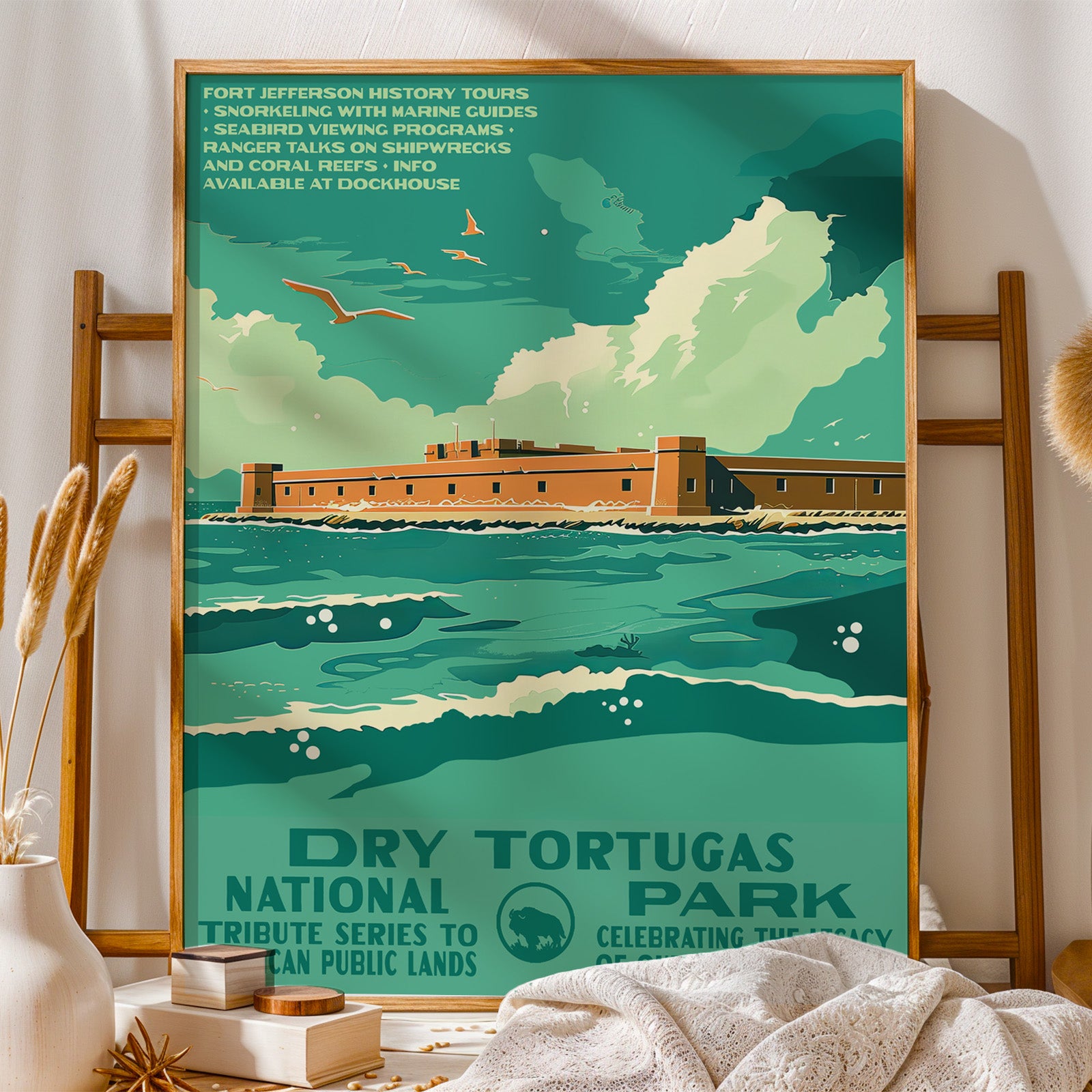 Dry Tortugas National Park Vintage WPA Art