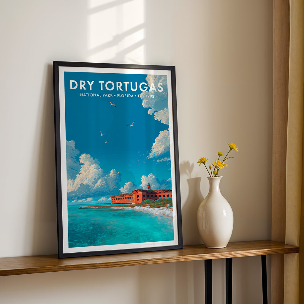 Retro Dry Tortugas National Park Print