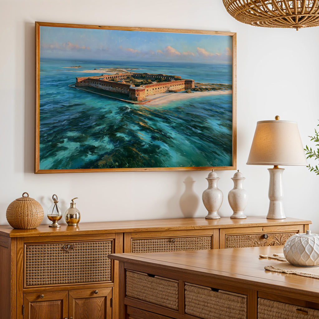 Dry Tortugas National Park Classical Oil Painting