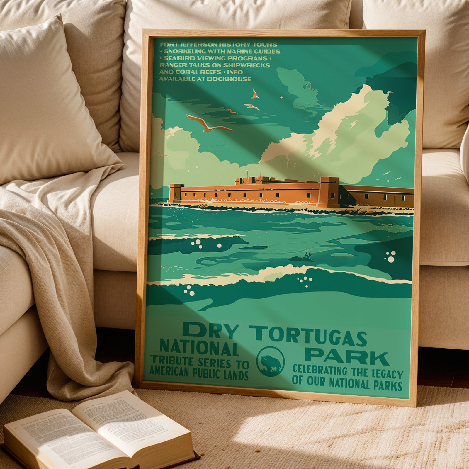 Dry Tortugas National Park Vintage WPA Art