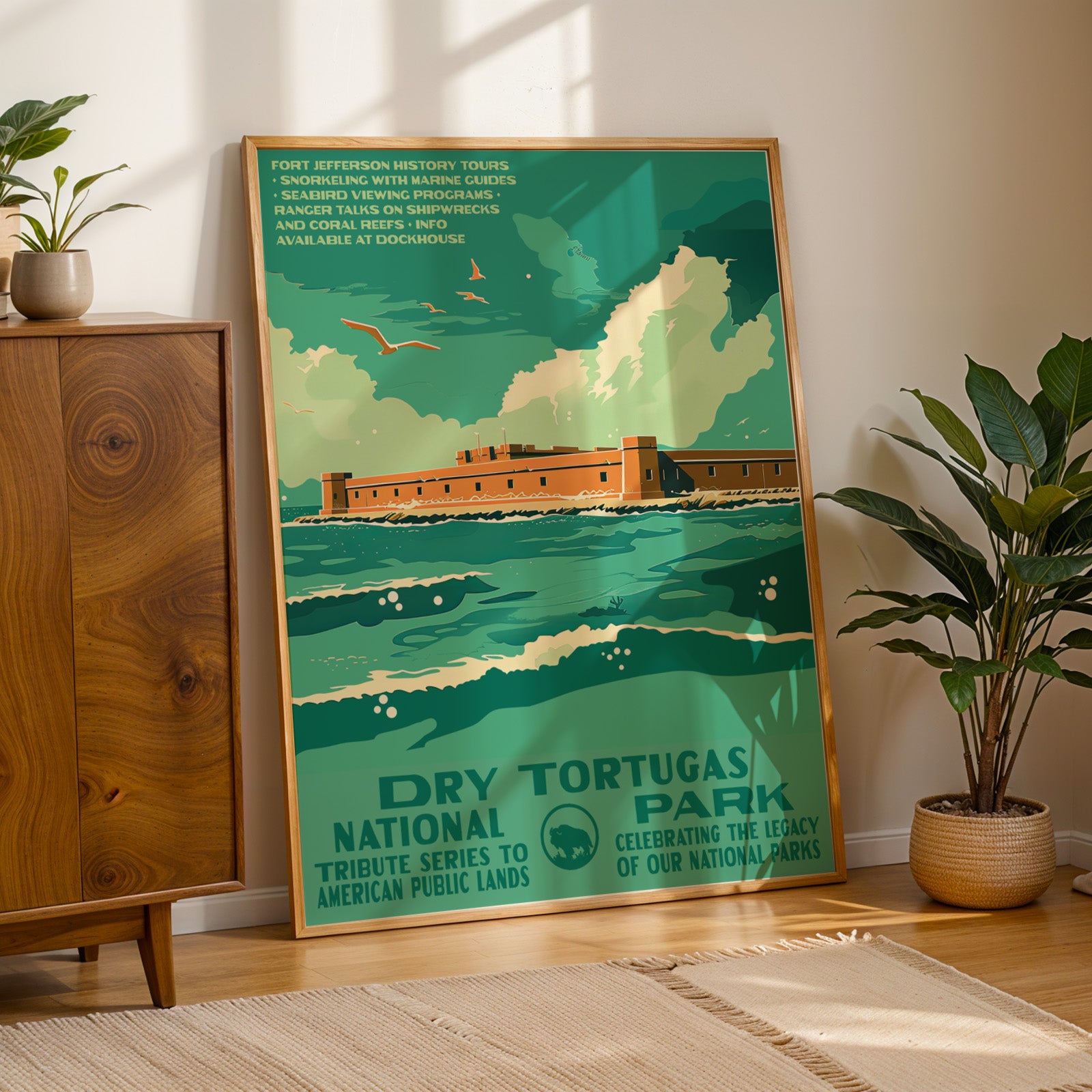 Dry Tortugas National Park Vintage WPA Art