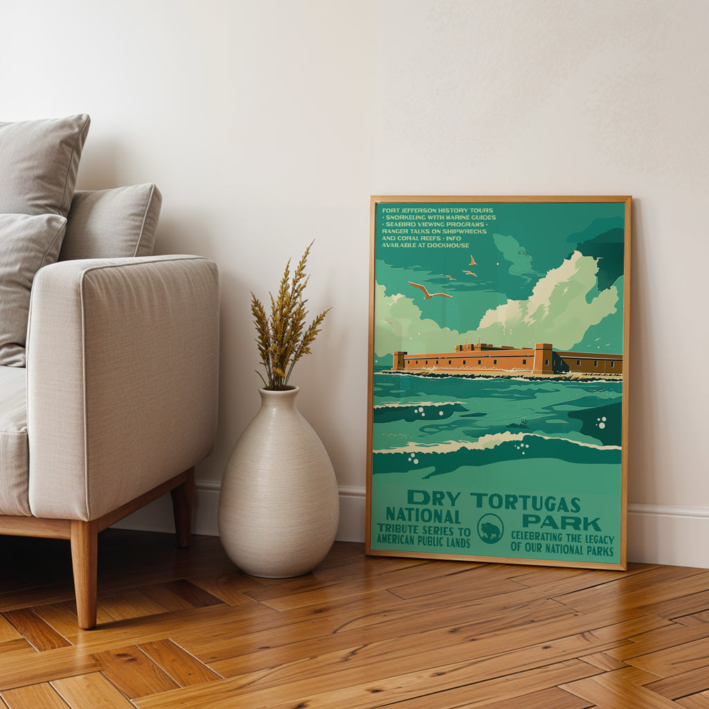Dry Tortugas National Park Vintage WPA Art