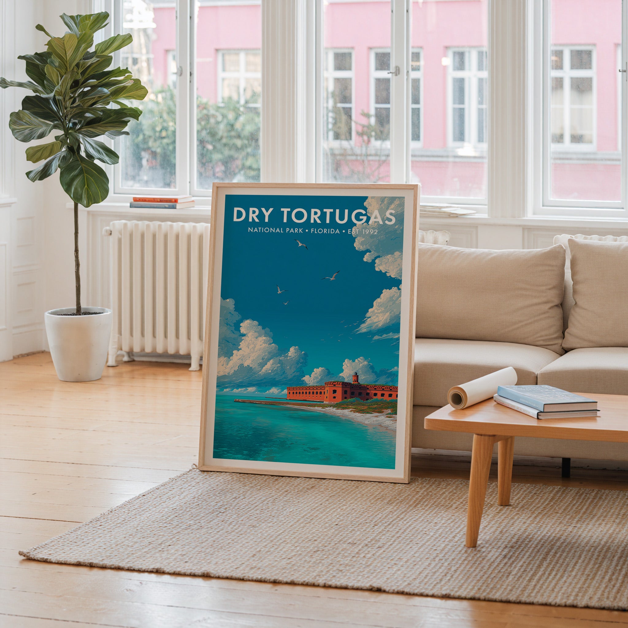 Retro Dry Tortugas National Park Print