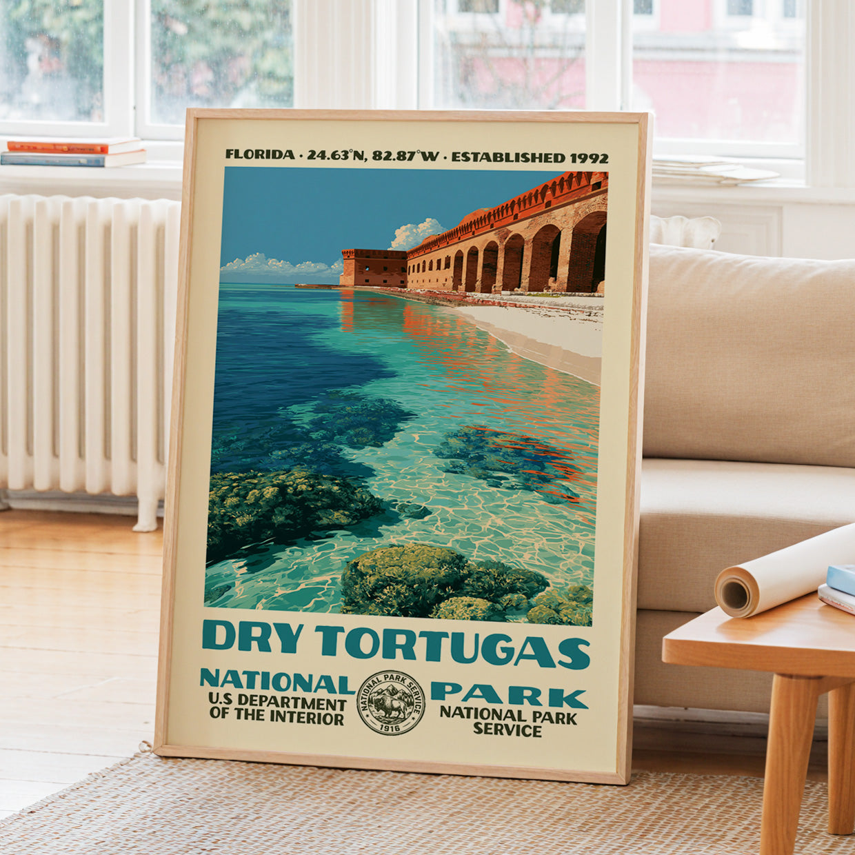 Dry Tortugas National Park Vintage WPA Art