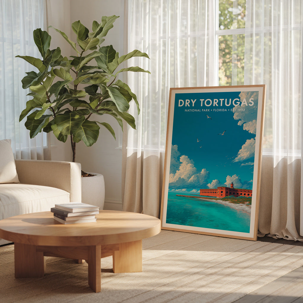 Retro Dry Tortugas National Park Print