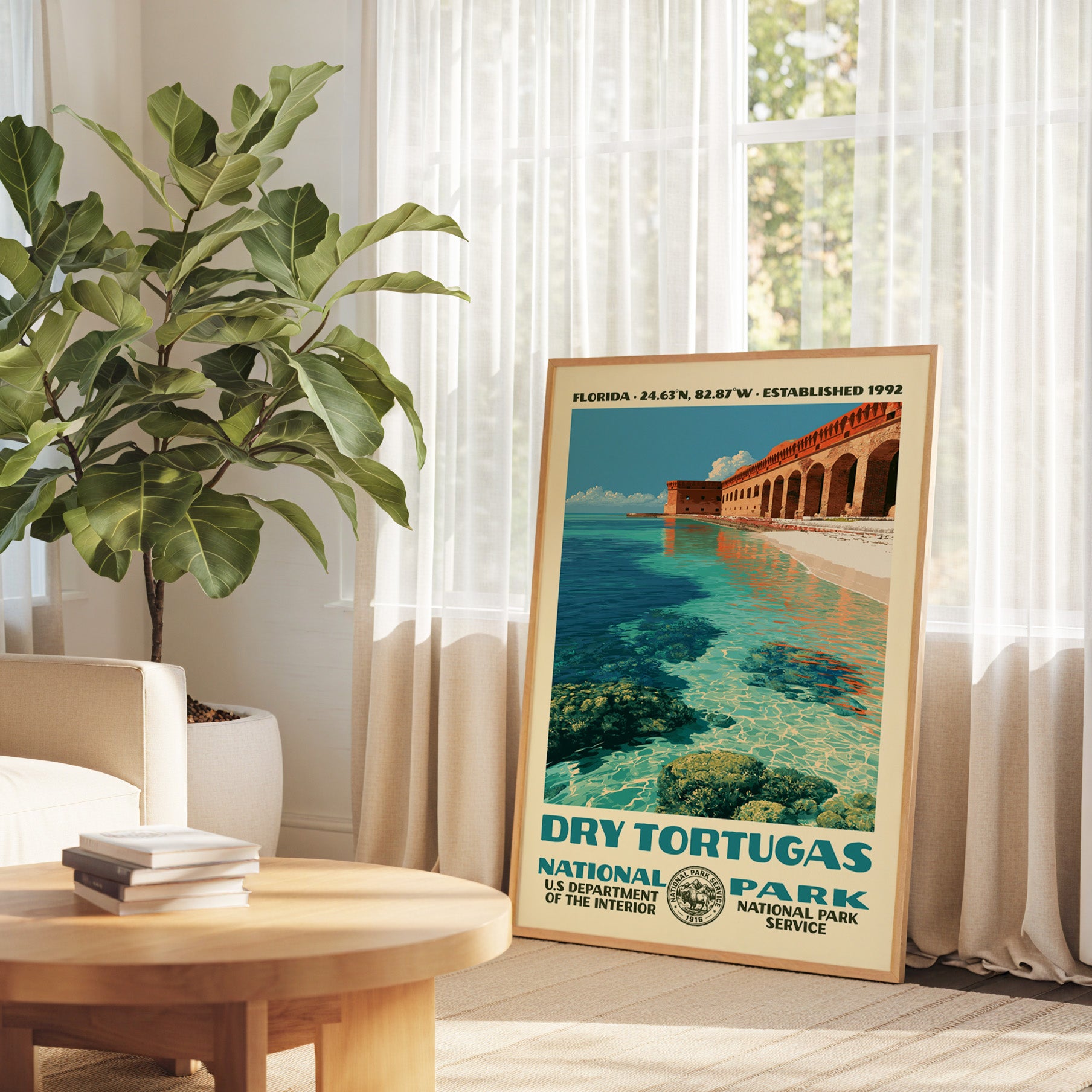 Dry Tortugas National Park Vintage WPA Art